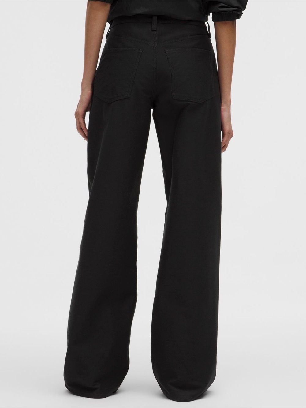 EasyFive Low-Rise Classic Wide-Leg Pant *Regular Black - Picture 2 of 15